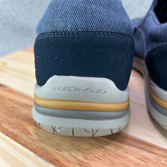 Men\'s Skechers Creston Moseco Slip On Navy Blue Shoes Sz 11.5 main image 13